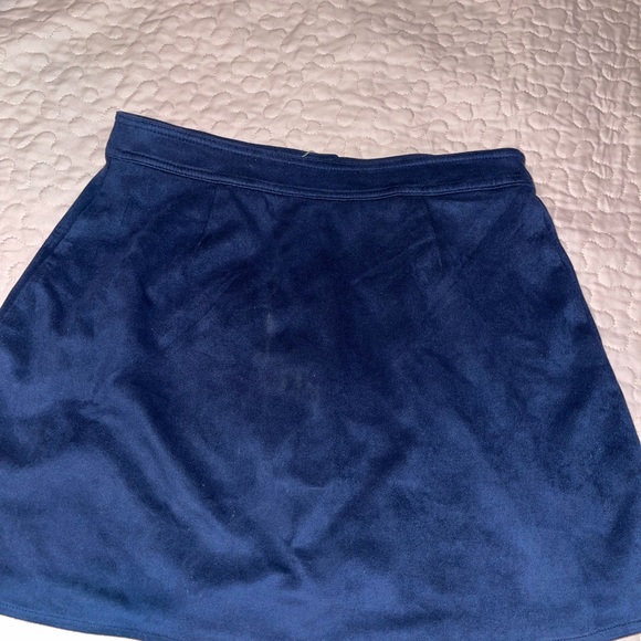 Blue Button down skirt. - Picture 4 of 4